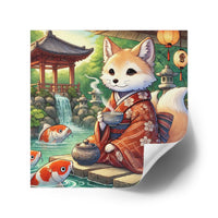 Kitsune tea sticker