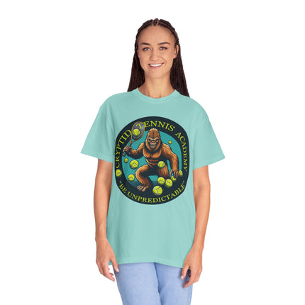 Cryptid Tennis Academy T-Shirt – Mysterious & Sporty Tee for Tennis and Cryptid Fans