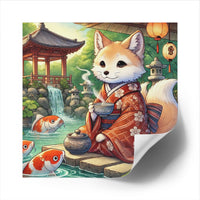 Kitsune tea sticker