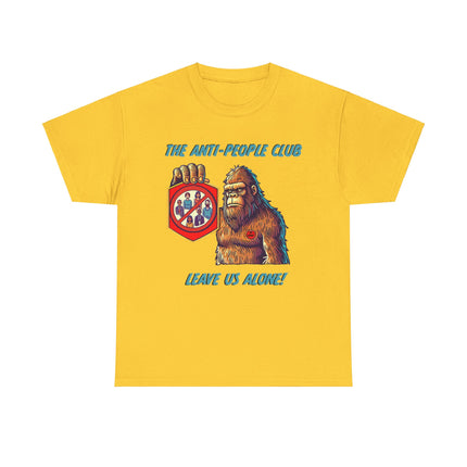 Bigfoot Anti-People Club Funny Cryptid T-Shirt