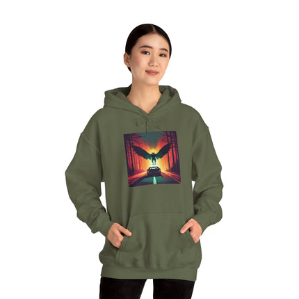 Mothman Cryptid Hoodie for Mystery Lovers