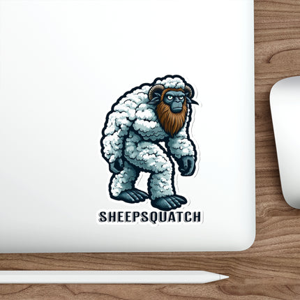 Sheepsquatch Sticker – Whimsical Cryptid Design