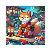 Happy Kitsune Sticker