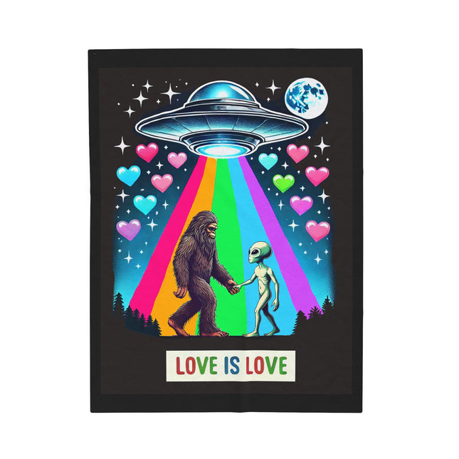 Love is Love Velveteen Blanket