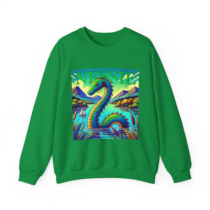 Nessie Embroidered Sweatshirt – Cozy Cryptid Crewneck