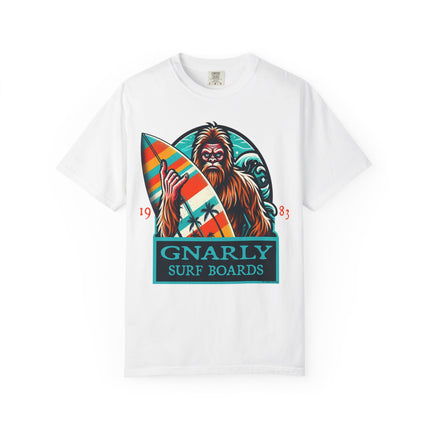 Bigfoot Surfing T-Shirt – Fun Cryptid Beach Tee for Outdoor Adventures & Casual Style