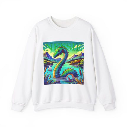 Nessie Embroidered Sweatshirt – Cozy Cryptid Crewneck