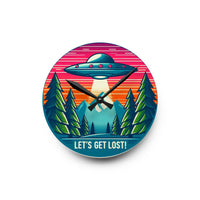 Let's Get Lost! Acrylic Wall Clock