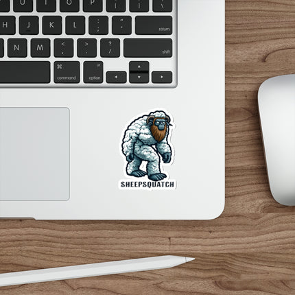 Sheepsquatch Sticker – Whimsical Cryptid Design