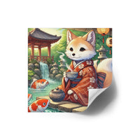 Kitsune tea sticker