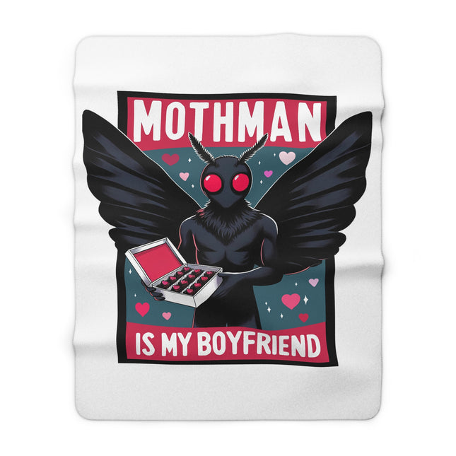 Sherpa Blanket - Mothman is My Boyfriend