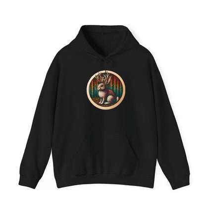 Jackalope Cryptid Hoodie for Cozy Winter Style