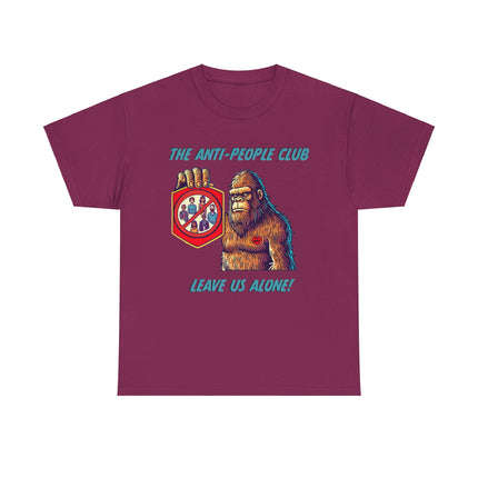 Bigfoot Anti-People Club Funny Cryptid T-Shirt