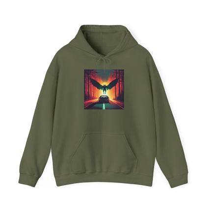 Mothman Cryptid Hoodie for Mystery Lovers