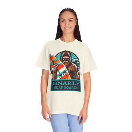 Bigfoot Surfing T-Shirt – Fun Cryptid Beach Tee for Outdoor Adventures & Casual Style