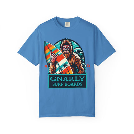 Bigfoot Surfing T-Shirt – Fun Cryptid Beach Tee for Outdoor Adventures & Casual Style