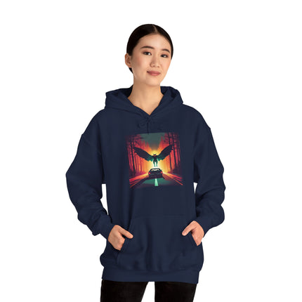 Mothman Cryptid Hoodie for Mystery Lovers