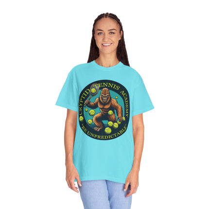 Cryptid Tennis Academy T-Shirt – Mysterious & Sporty Tee for Tennis and Cryptid Fans