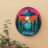 Let's Get Lost! Acrylic Wall Clock