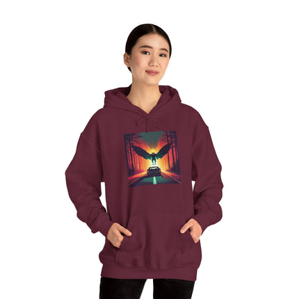 Mothman Cryptid Hoodie for Mystery Lovers