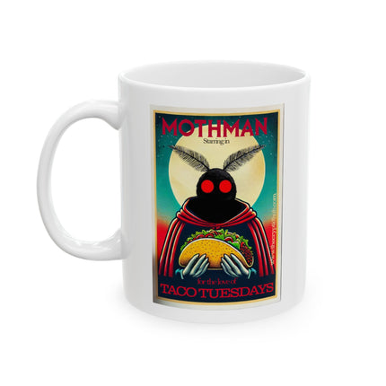 Mothman and Tacos Ceramic Mug