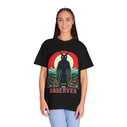Mothman Observer T-Shirt – Cryptid & Paranormal Lore Tee for Urban Legend Fans
