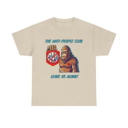 Bigfoot Anti-People Club Funny Cryptid T-Shirt