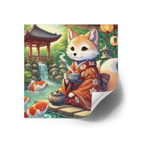 Kitsune tea sticker