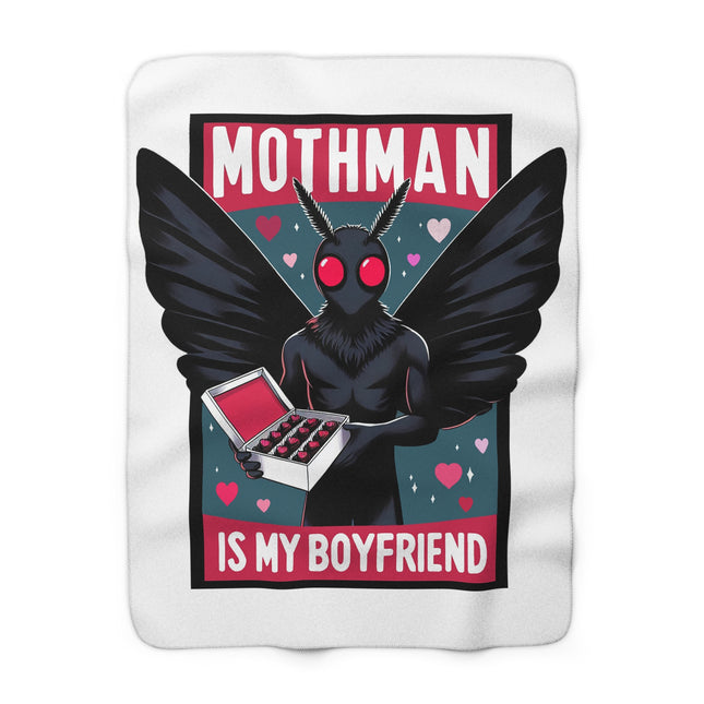 Sherpa Blanket - Mothman is My Boyfriend