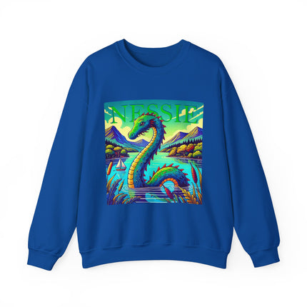 Nessie Embroidered Sweatshirt – Cozy Cryptid Crewneck