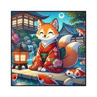 Happy Kitsune Sticker