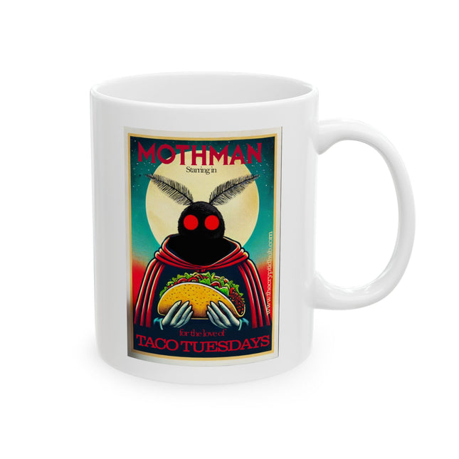 Mothman and Tacos Ceramic Mug