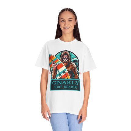 Bigfoot Surfing T-Shirt – Fun Cryptid Beach Tee for Outdoor Adventures & Casual Style