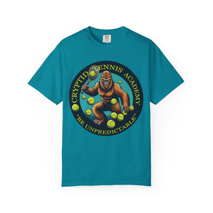 Cryptid Tennis Academy T-Shirt – Mysterious & Sporty Tee for Tennis and Cryptid Fans