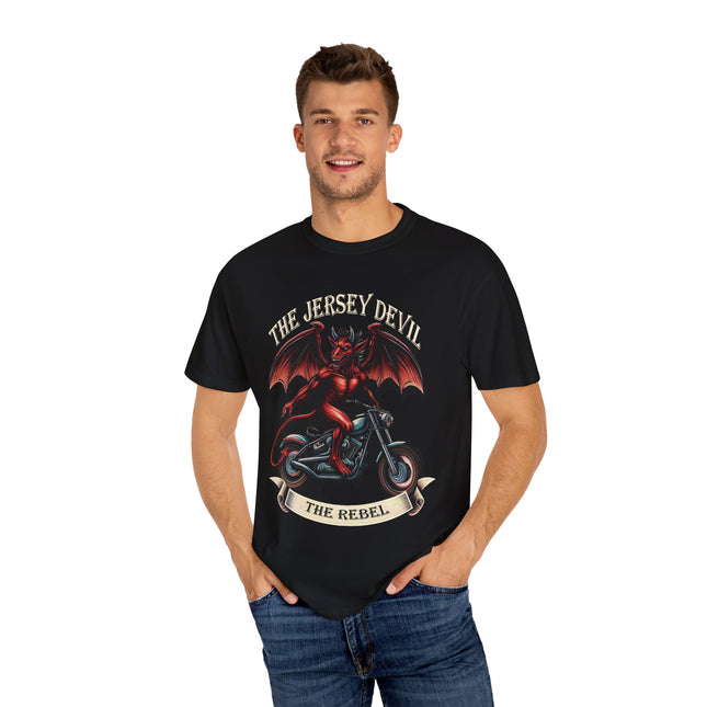 Jersey Devil Rebel T-Shirt – Unisex Tee for Cryptid and Mythical Creature Fans