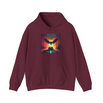 Mothman Cryptid Hoodie for Mystery Lovers