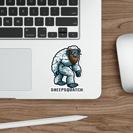 Sheepsquatch Sticker – Whimsical Cryptid Design