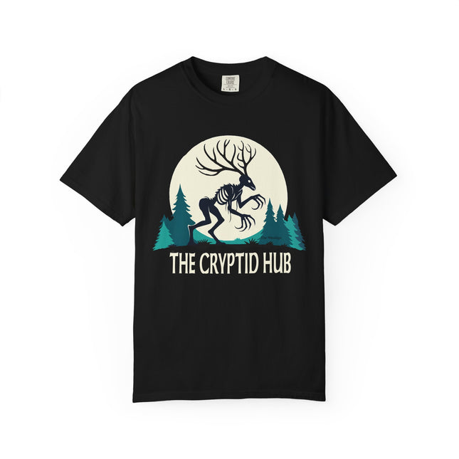 Wendigo Moonlit Sky T-Shirt – Haunting Cryptid Design for Folklore Fans