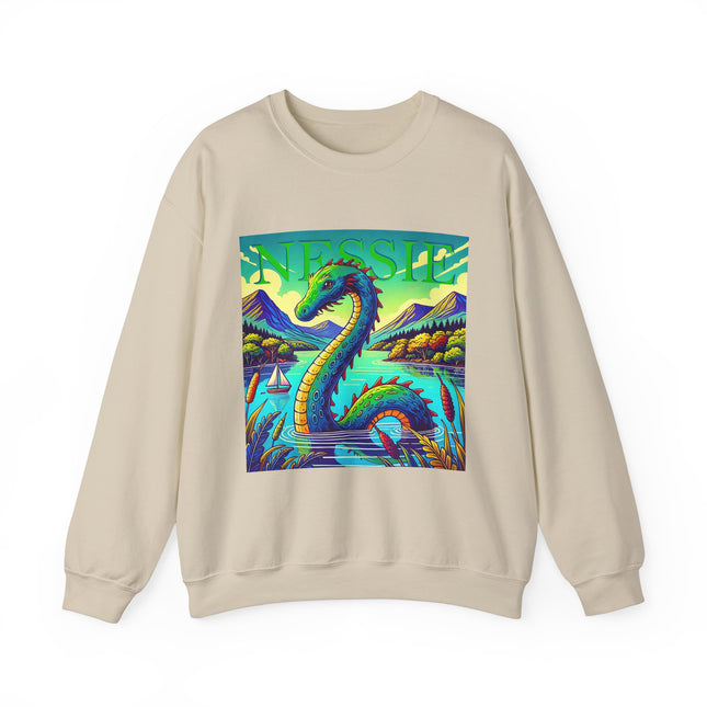 Nessie Embroidered Sweatshirt – Cozy Cryptid Crewneck