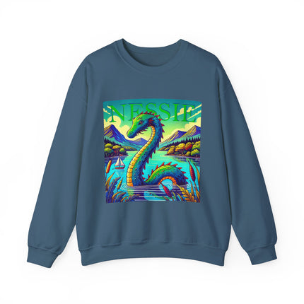 Nessie Embroidered Sweatshirt – Cozy Cryptid Crewneck