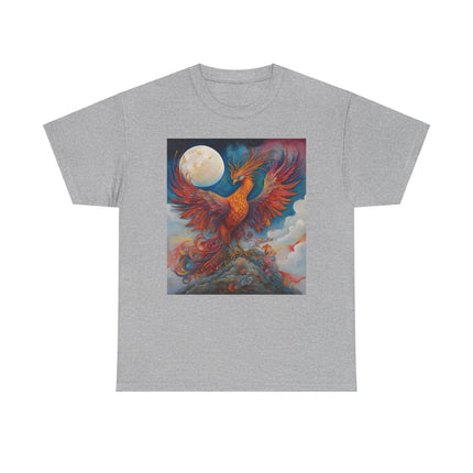 Comfortable cotton tee featuring a striking Phoenix design, perfect for fans of mythical creatures and bold graphics