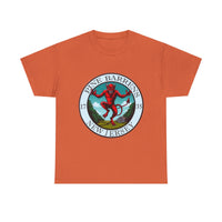 Soft cotton tee featuring a bold Pine Barrens graphic, ideal for nature lovers and folklore fans.