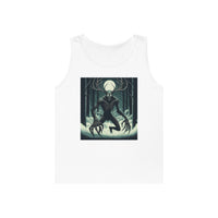 Lightweight tank featuring a striking Wendigo graphic, perfect for warm weather and fans of cryptid folklore.