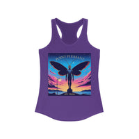  Comfortable and stylish tank top featuring a graphic inspired by the mysterious Point Pleasant and its iconic Mothman, perfect for casual wear.