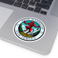 Vinyl sticker featuring a graphic inspired by the mysterious Pine Barrens.